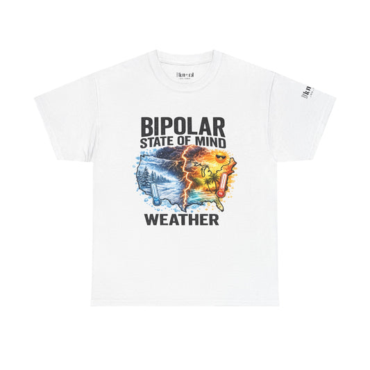 Bipolar Weather T-Shirt — "Bipolar State of Mind" Graphic Tee