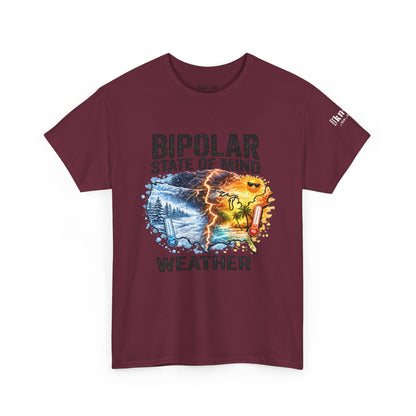 Bipolar Weather T-Shirt — "Bipolar State of Mind" Graphic Tee