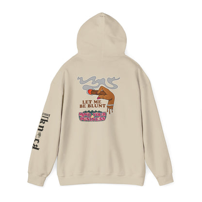 Hoodie — "Let Me Be Blunt" Retro Smoke Graphic Pullover