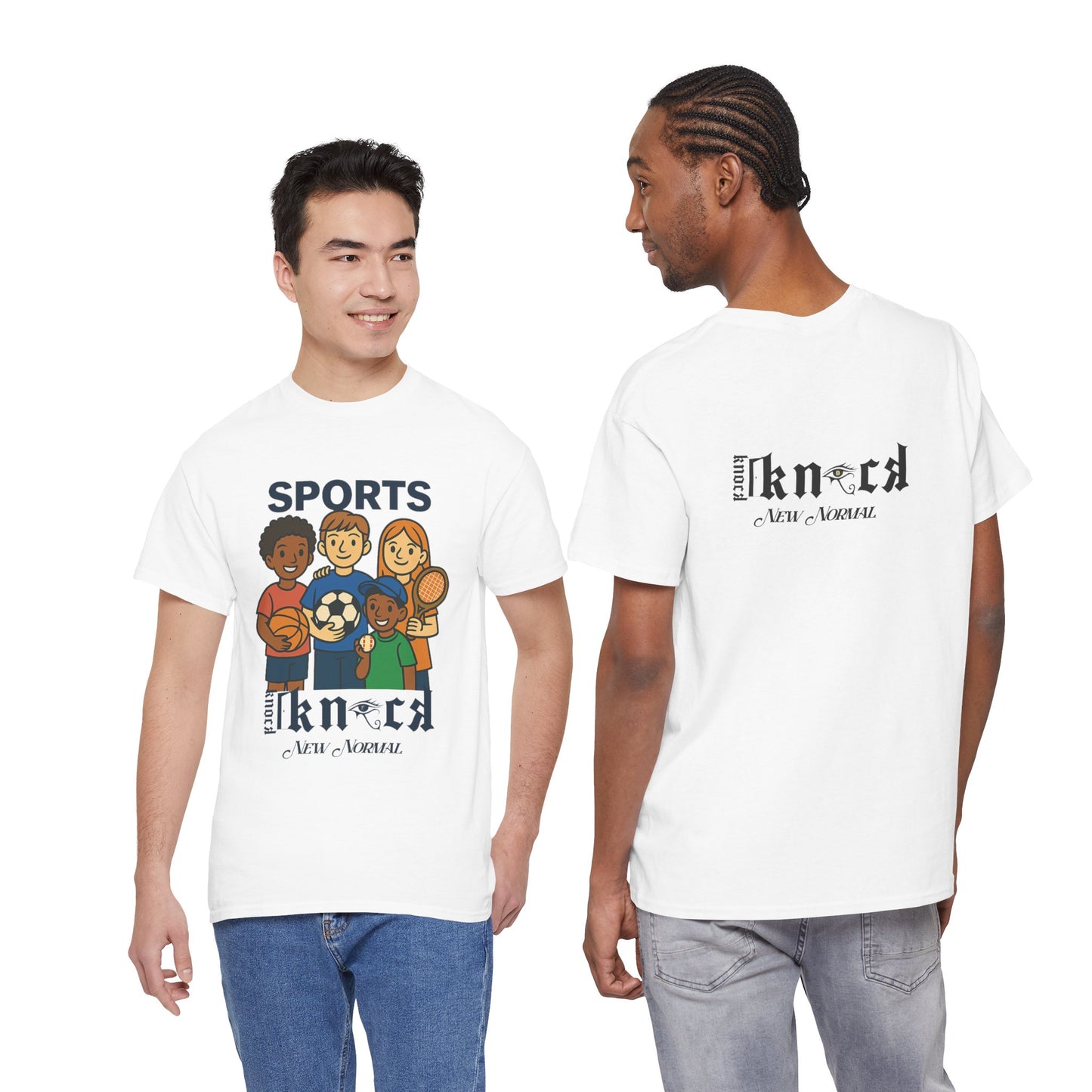 Kids Sports Team T-Shirt — 'SPORTS' Graphic with Diverse Athletes