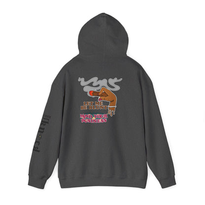 Hoodie — "Let Me Be Blunt" Retro Smoke Graphic Pullover