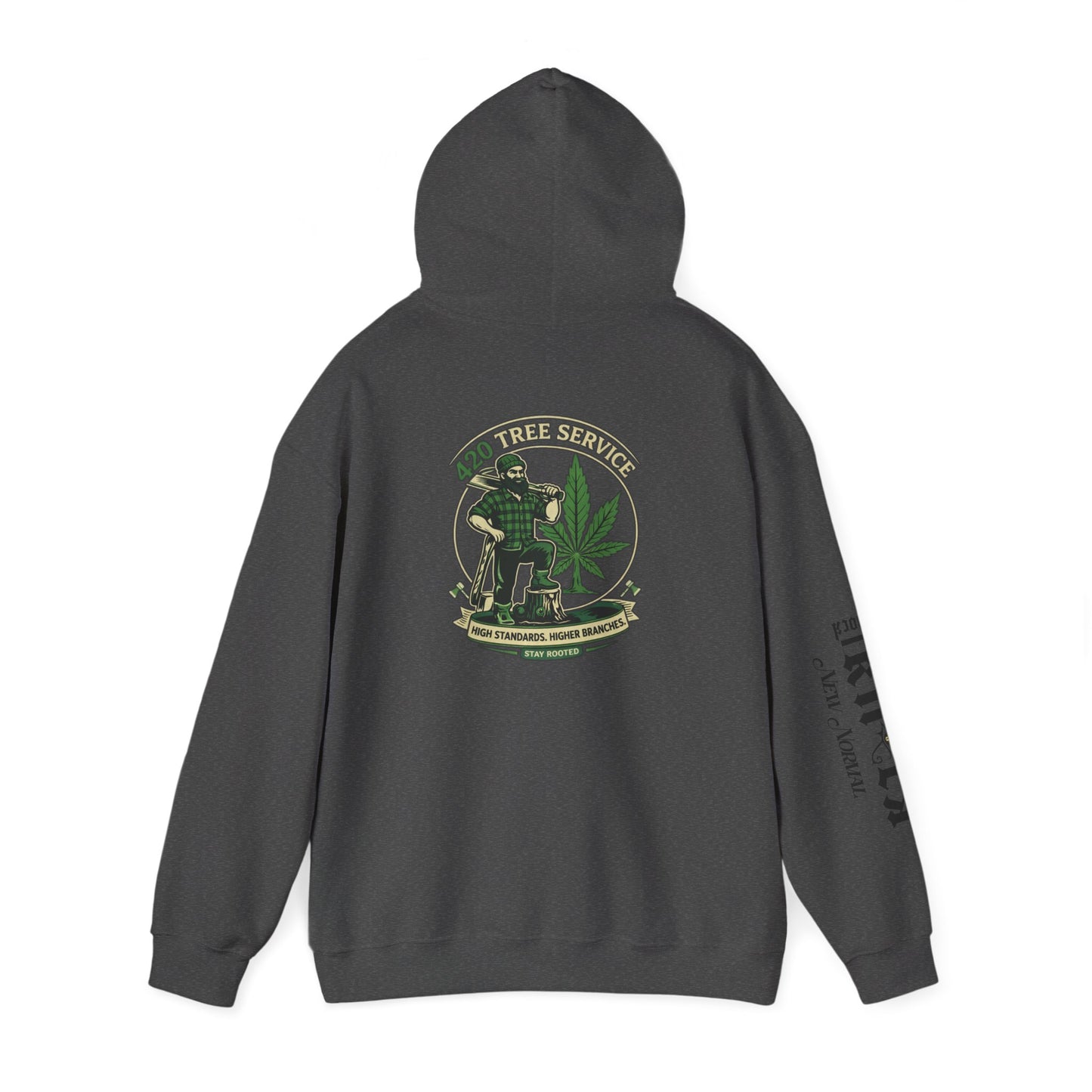Cannabis Crewneck Hoodie — 420 Stoner Vintage Emblem Pullover