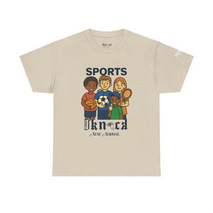 Kids Sports Team T-Shirt — 'SPORTS' Graphic with Diverse Athletes