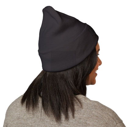 Embroidered 'Kneed New Normal' Cuffed Beanie – Gothic Streetwear Knit Hat