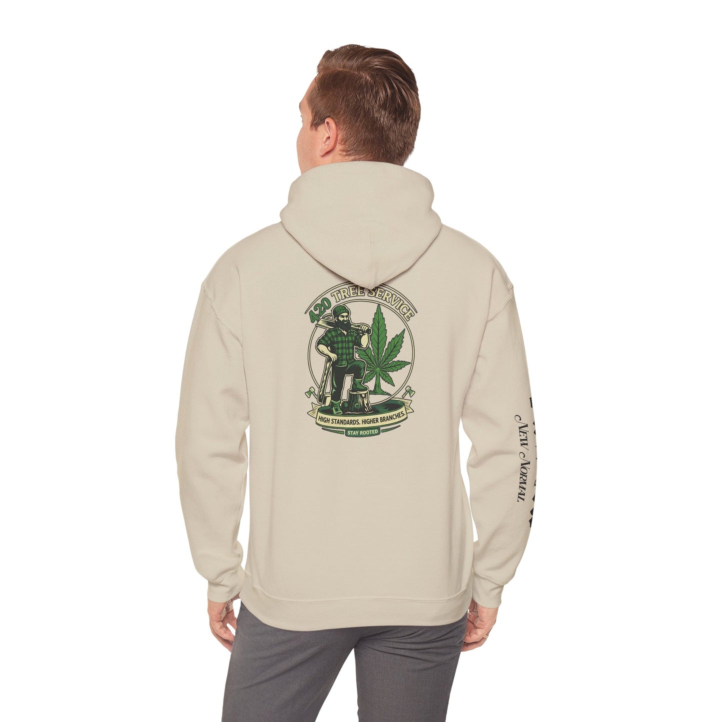 Cannabis Crewneck Hoodie — 420 Stoner Vintage Emblem Pullover