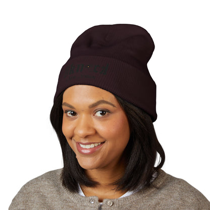 Embroidered 'Kneed New Normal' Cuffed Beanie – Gothic Streetwear Knit Hat