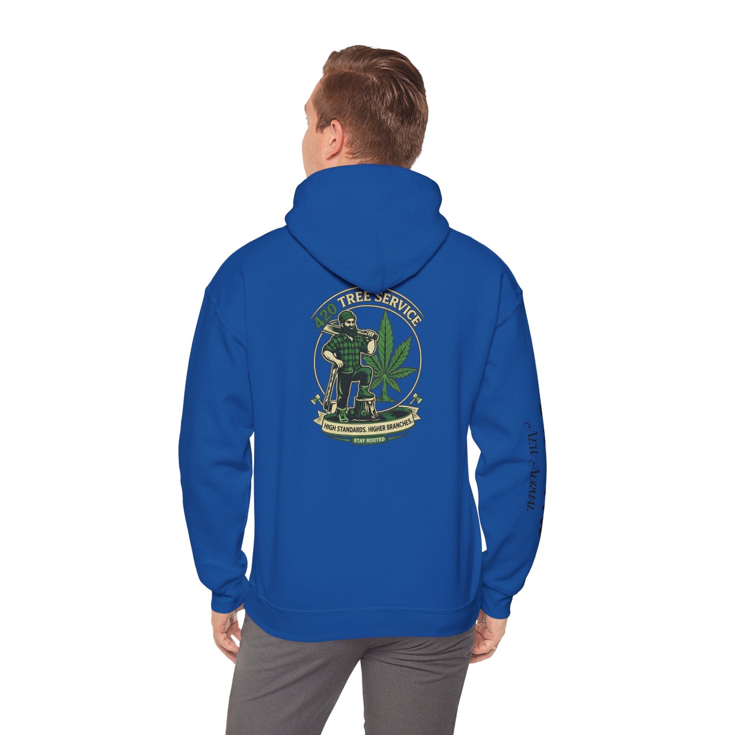 Cannabis Crewneck Hoodie — 420 Stoner Vintage Emblem Pullover