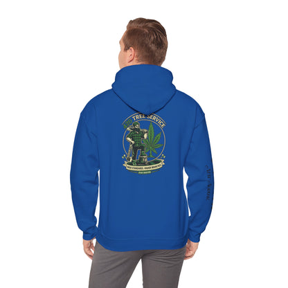 Cannabis Crewneck Hoodie — 420 Stoner Vintage Emblem Pullover