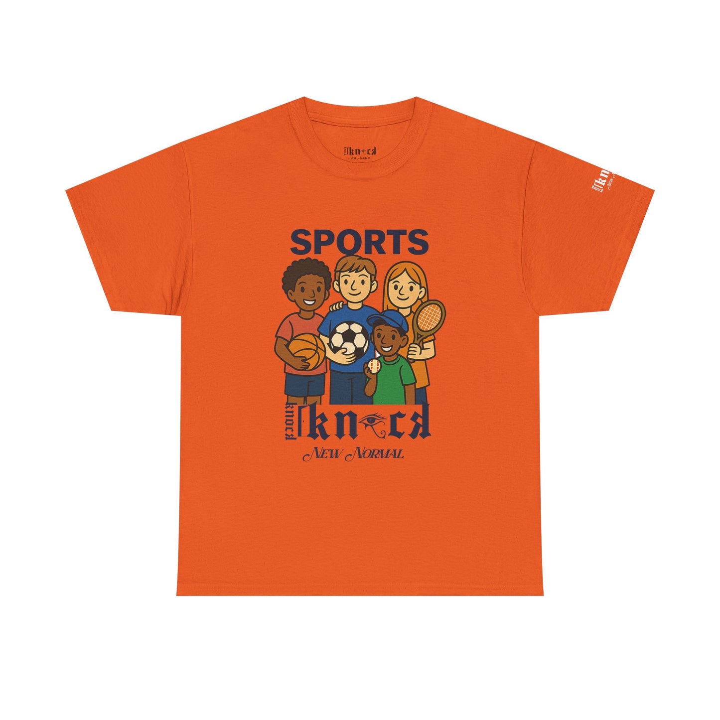 Kids Sports Team T-Shirt — 'SPORTS' Graphic with Diverse Athletes