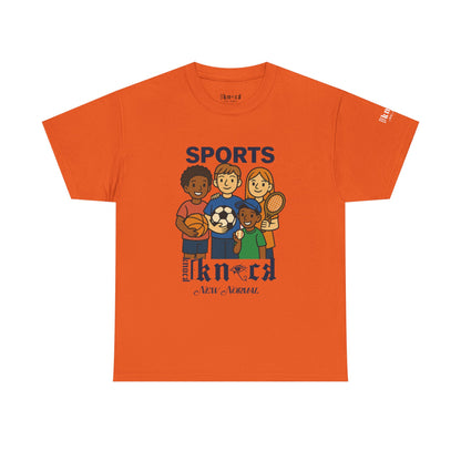 Kids Sports Team T-Shirt — 'SPORTS' Graphic with Diverse Athletes