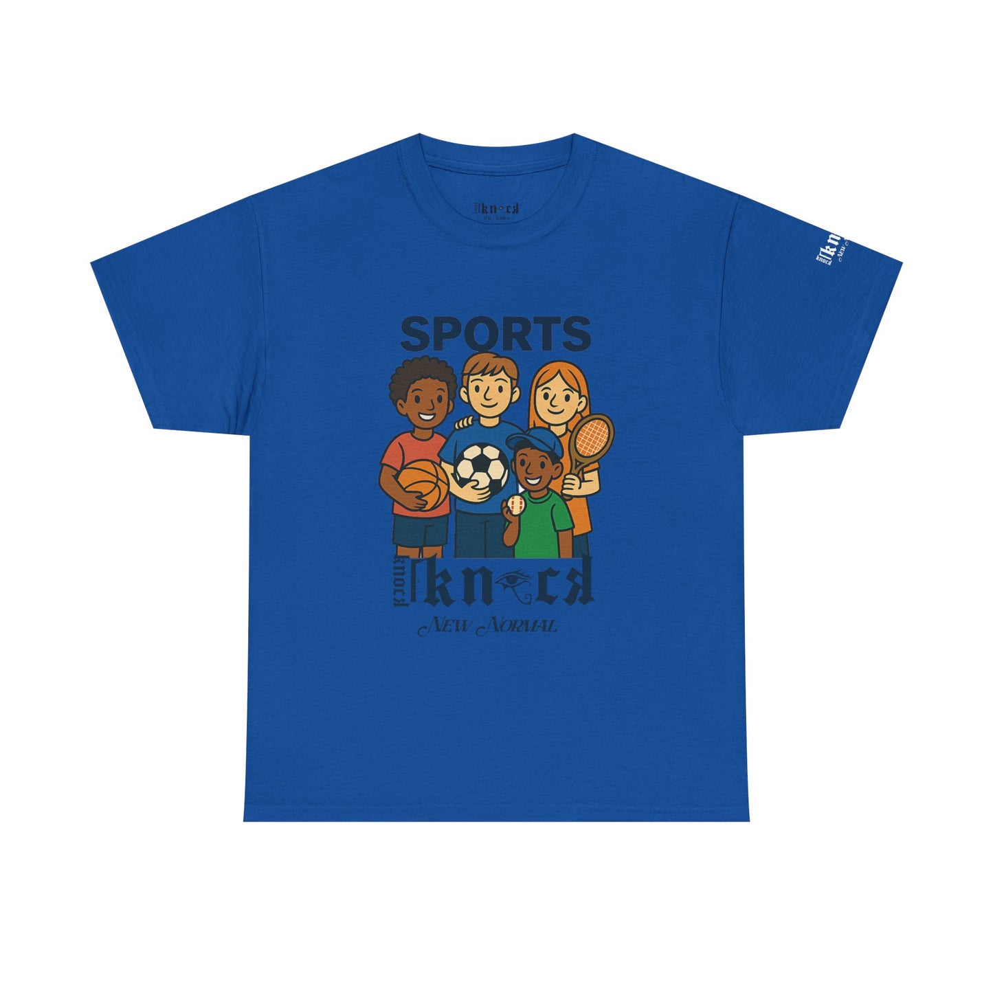 Kids Sports Team T-Shirt — 'SPORTS' Graphic with Diverse Athletes