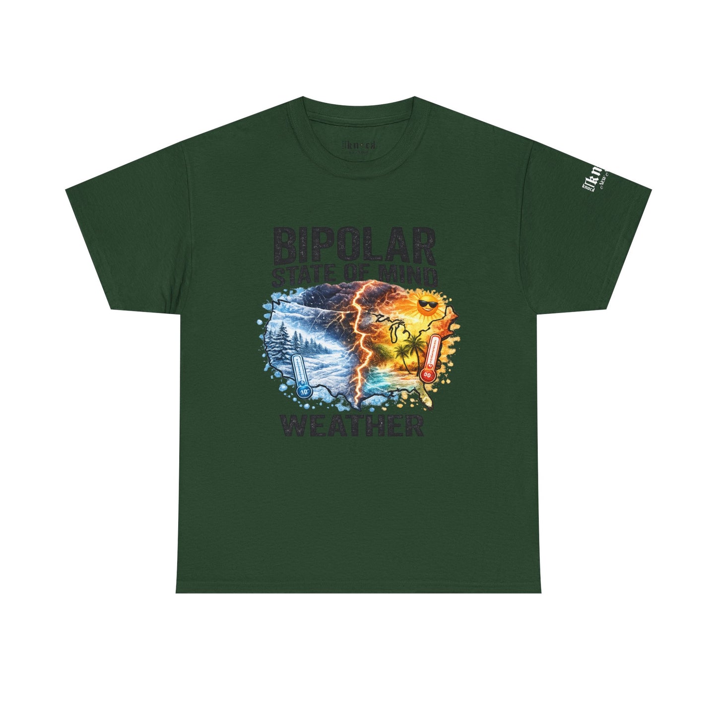 Bipolar Weather T-Shirt — "Bipolar State of Mind" Graphic Tee