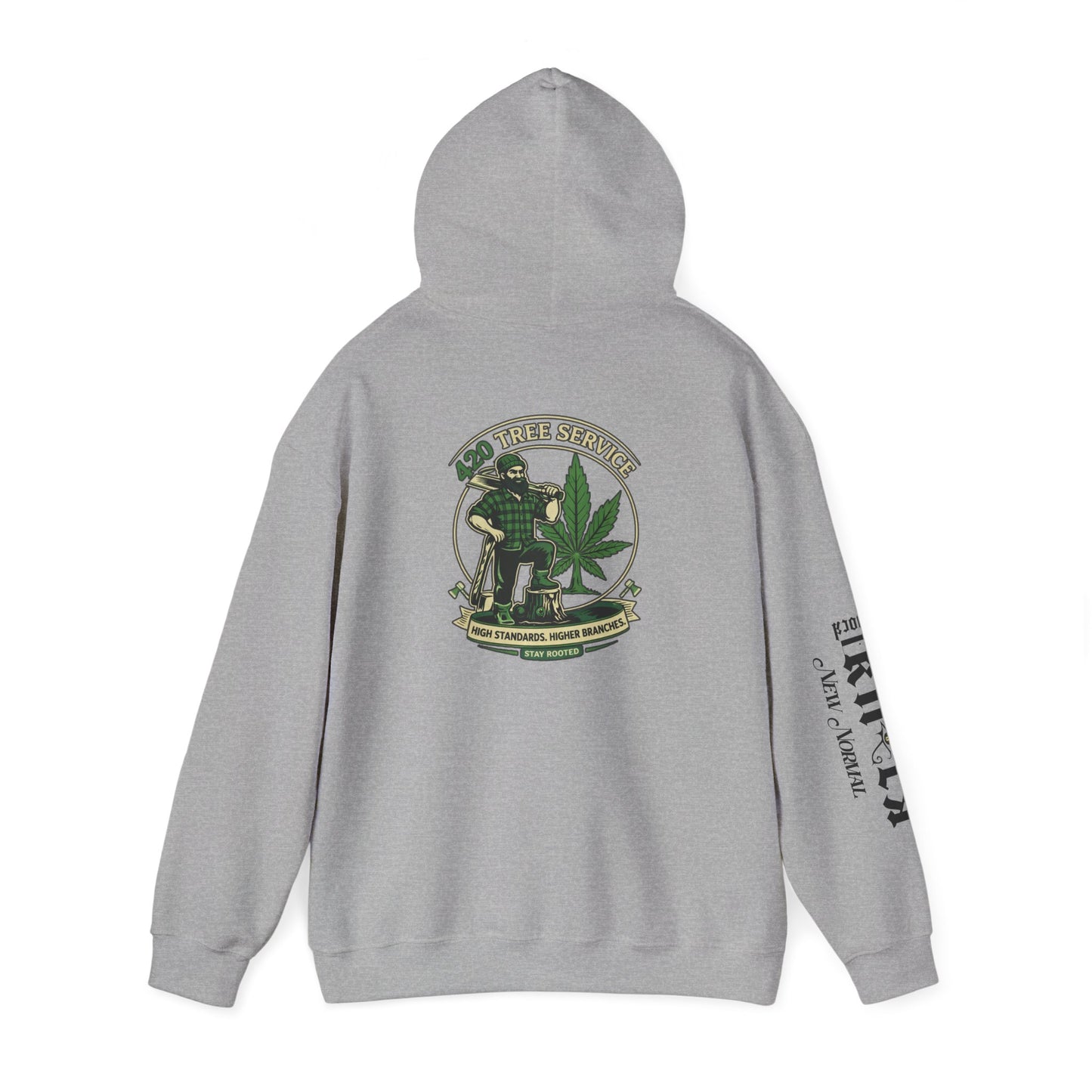 Cannabis Crewneck Hoodie — 420 Stoner Vintage Emblem Pullover