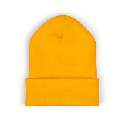 Embroidered 'Kneed New Normal' Cuffed Beanie – Gothic Streetwear Knit Hat