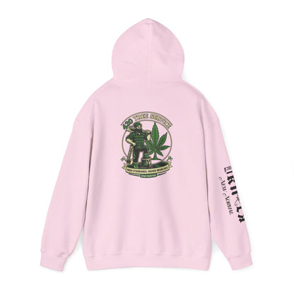 Cannabis Crewneck Hoodie — 420 Stoner Vintage Emblem Pullover