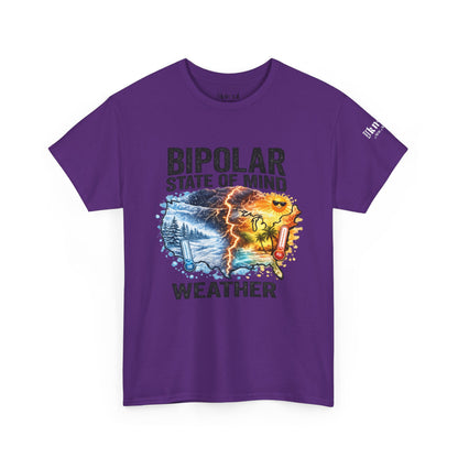 Bipolar Weather T-Shirt — "Bipolar State of Mind" Graphic Tee