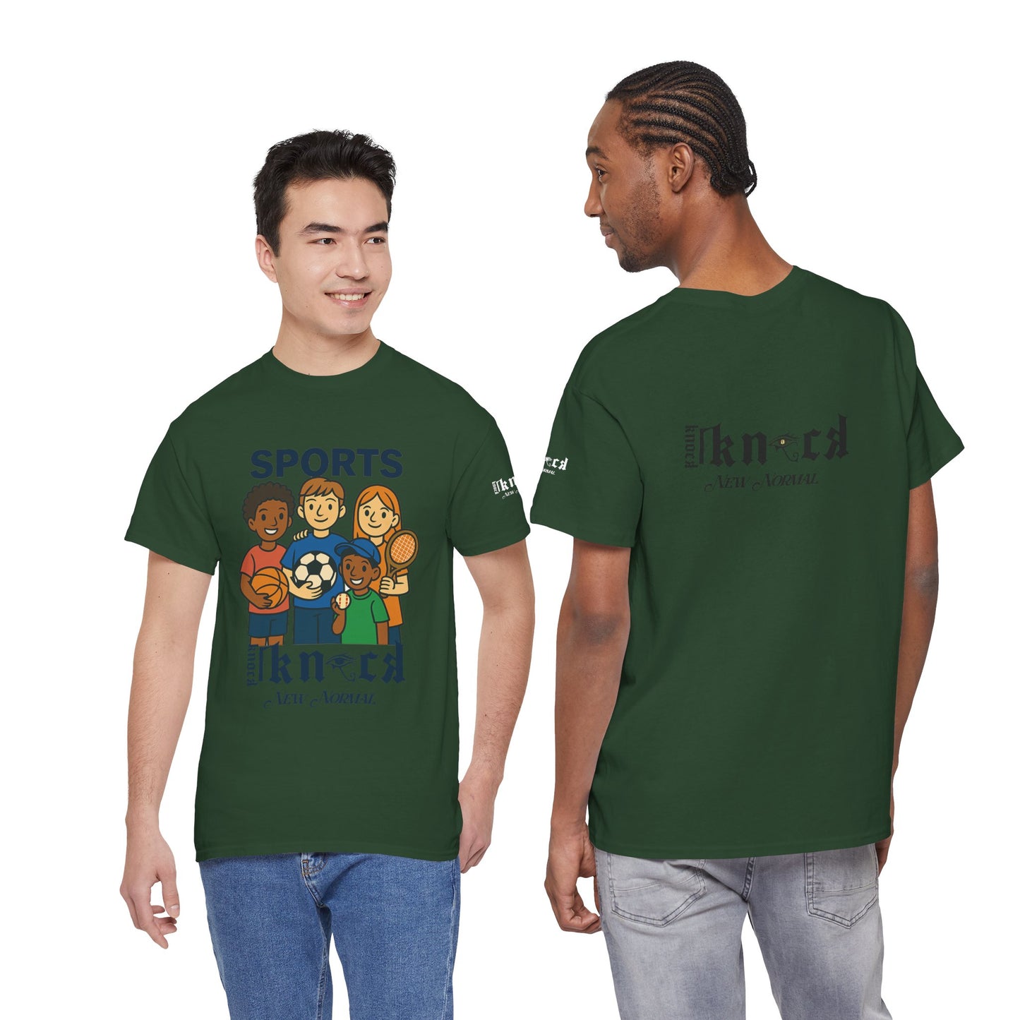 Kids Sports Team T-Shirt — 'SPORTS' Graphic with Diverse Athletes