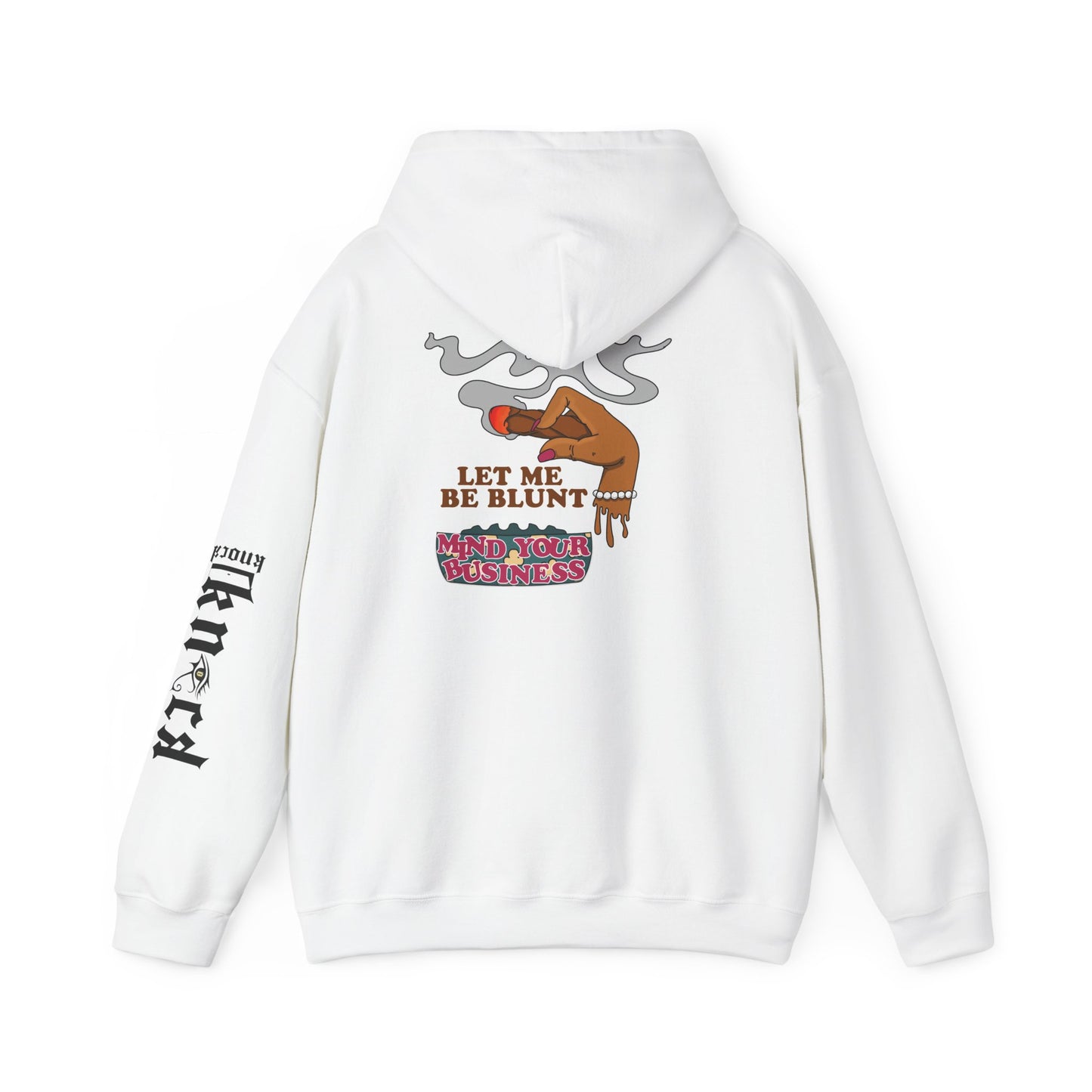 Hoodie — "Let Me Be Blunt" Retro Smoke Graphic Pullover