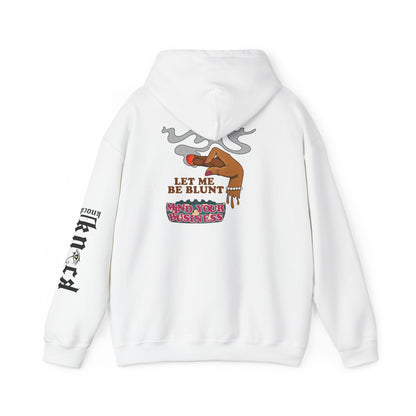 Hoodie — "Let Me Be Blunt" Retro Smoke Graphic Pullover