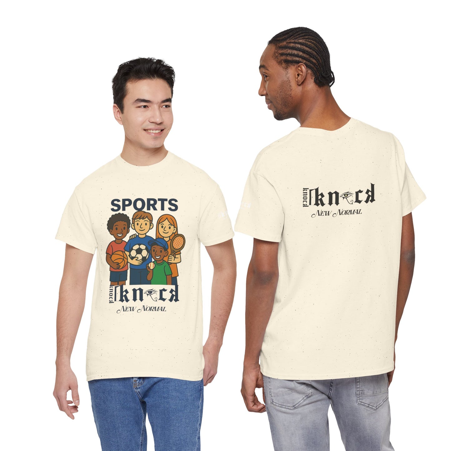 Kids Sports Team T-Shirt — 'SPORTS' Graphic with Diverse Athletes