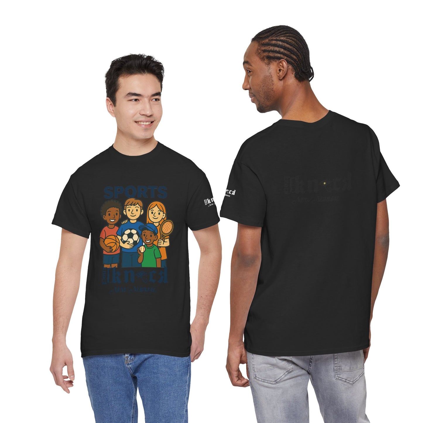 Kids Sports Team T-Shirt — 'SPORTS' Graphic with Diverse Athletes