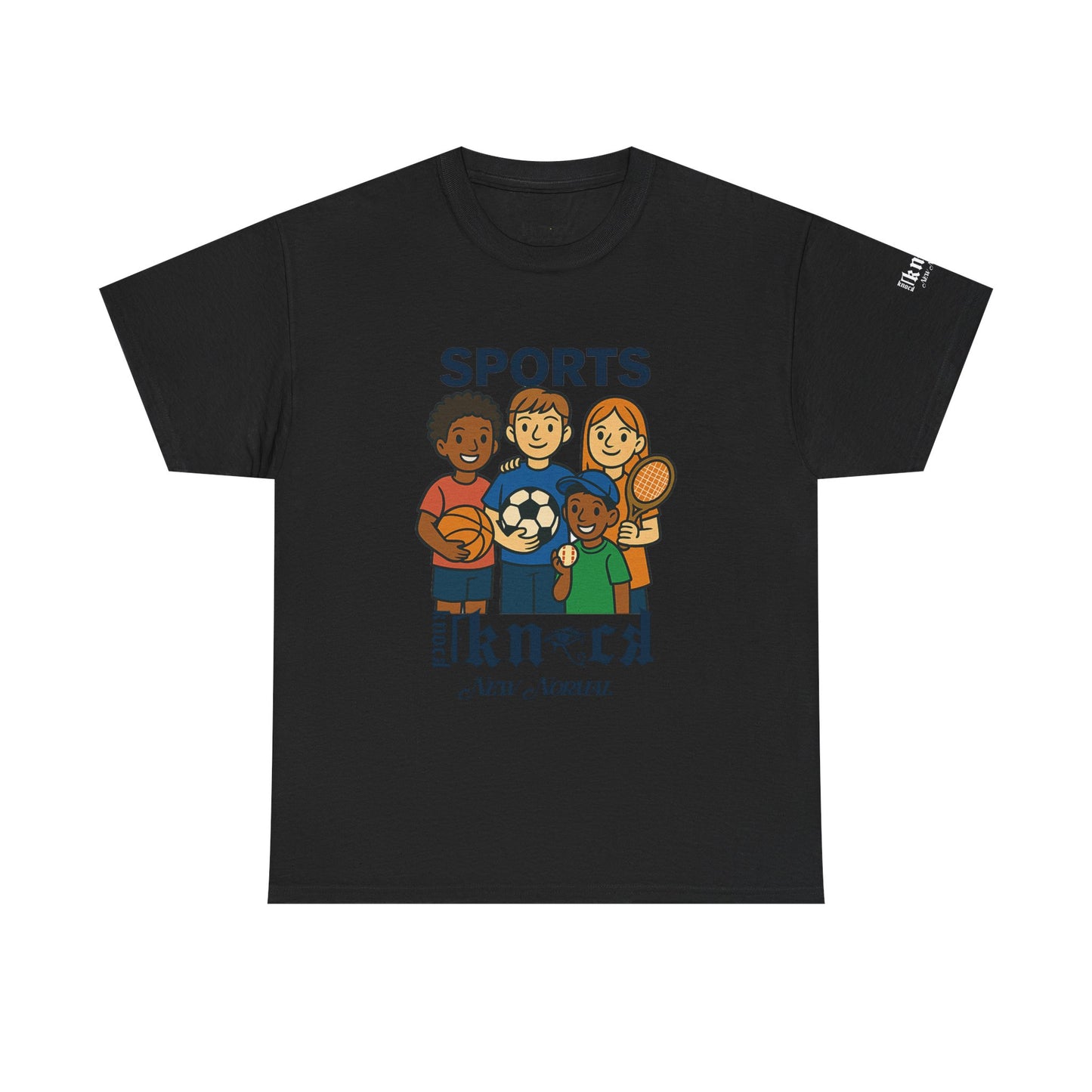 Kids Sports Team T-Shirt — 'SPORTS' Graphic with Diverse Athletes