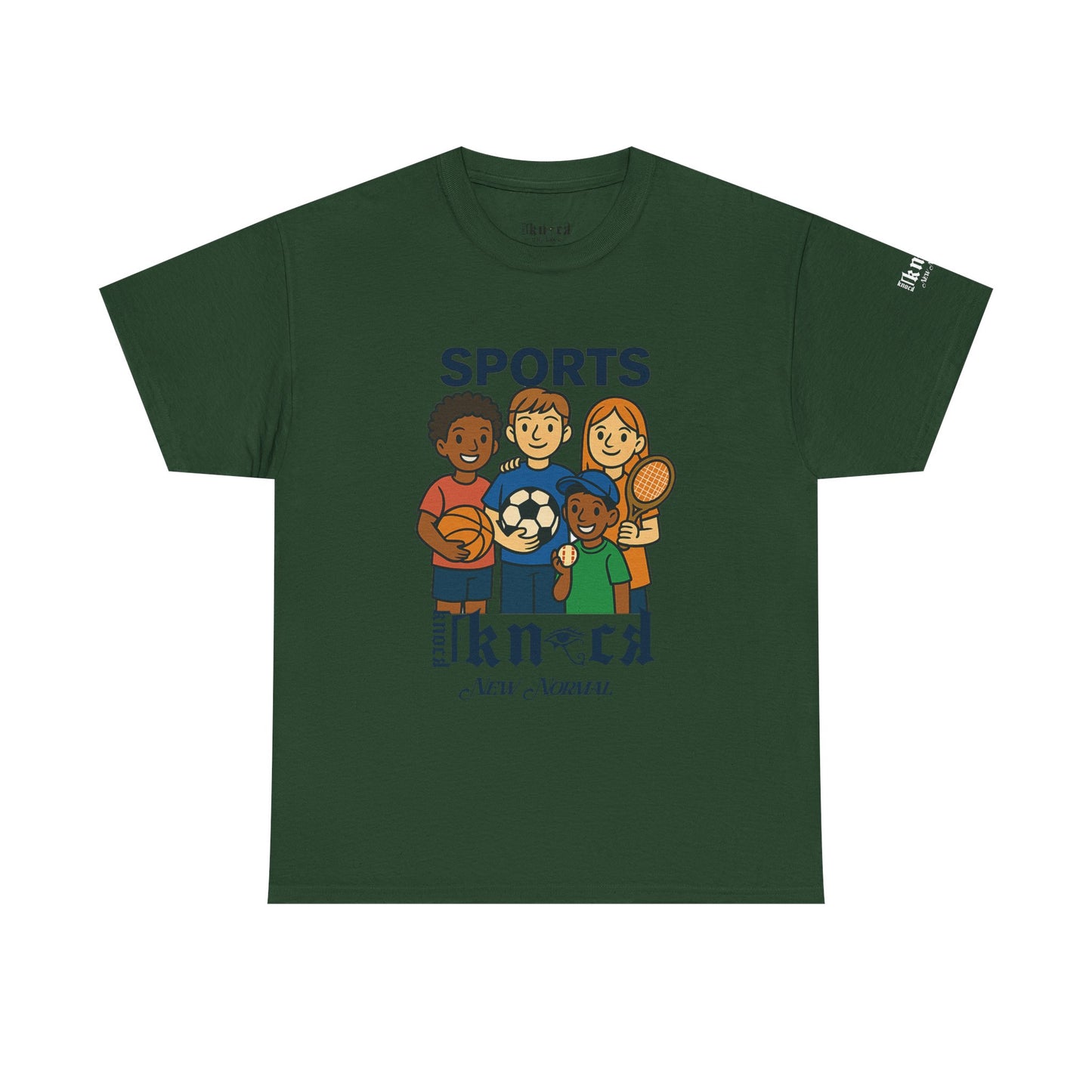 Kids Sports Team T-Shirt — 'SPORTS' Graphic with Diverse Athletes