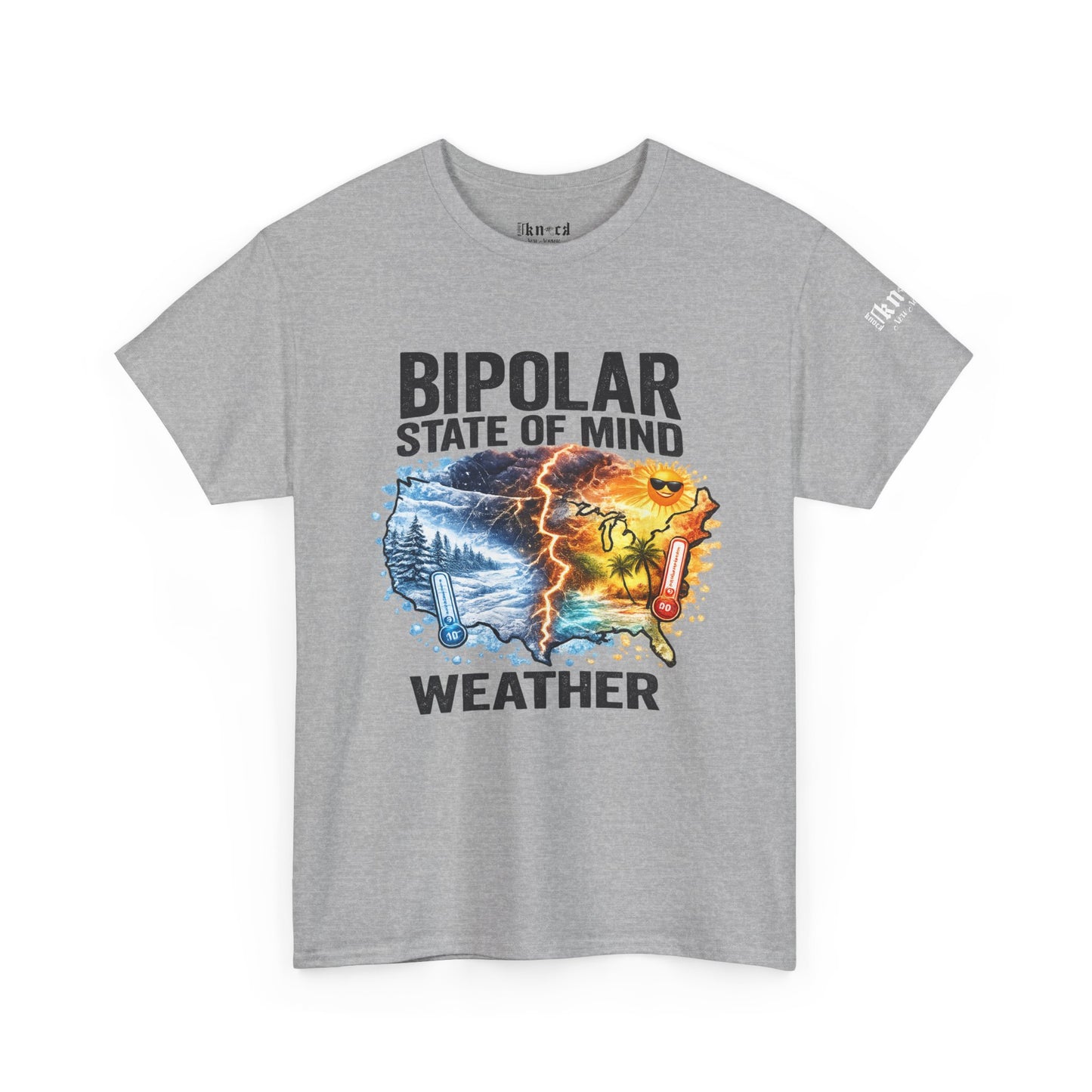 Bipolar Weather T-Shirt — "Bipolar State of Mind" Graphic Tee