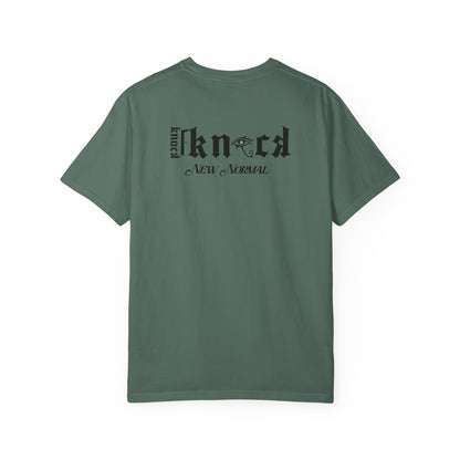Skull Moon T-Shirt — "Knock Knock New Normal" Graphic Tee