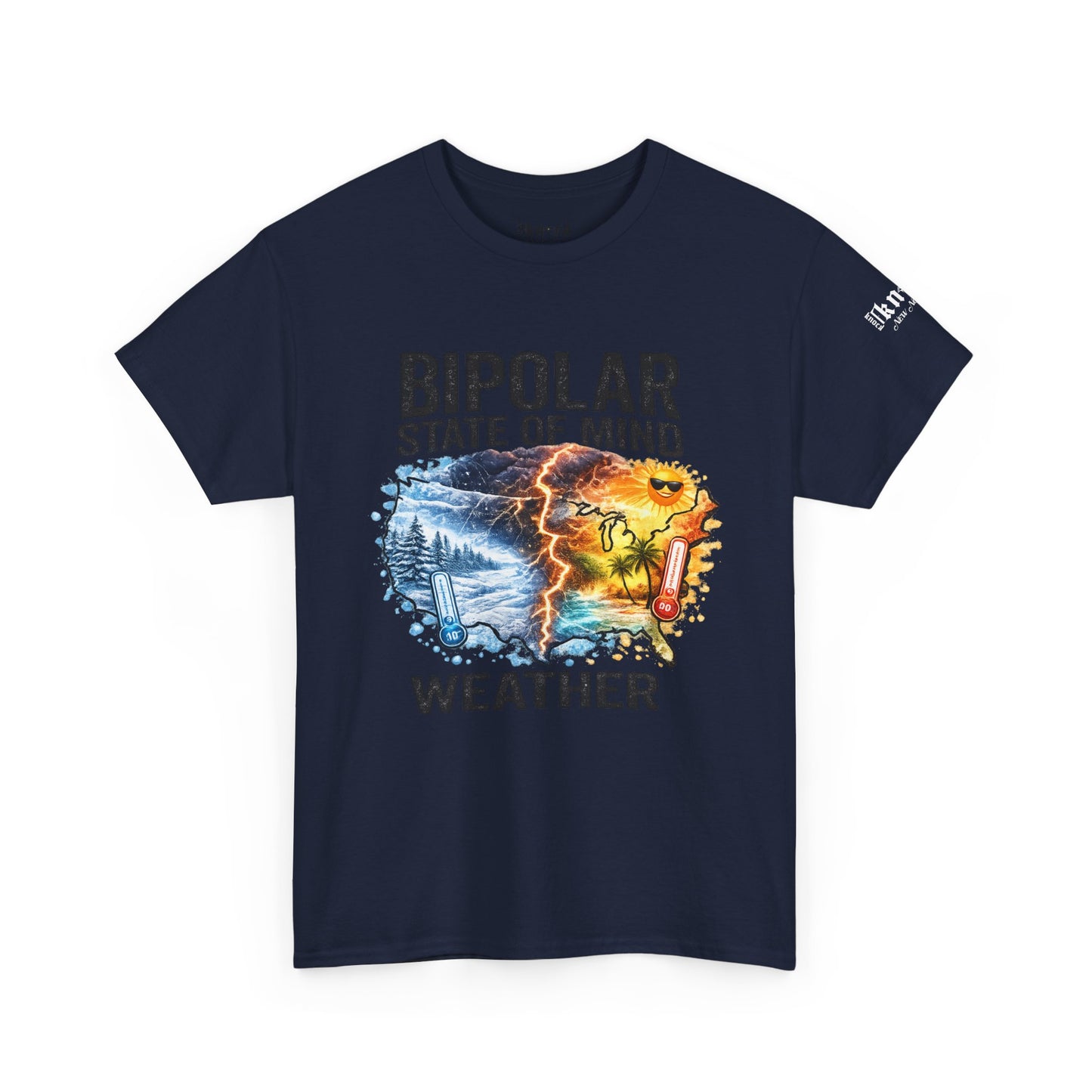 Bipolar Weather T-Shirt — "Bipolar State of Mind" Graphic Tee