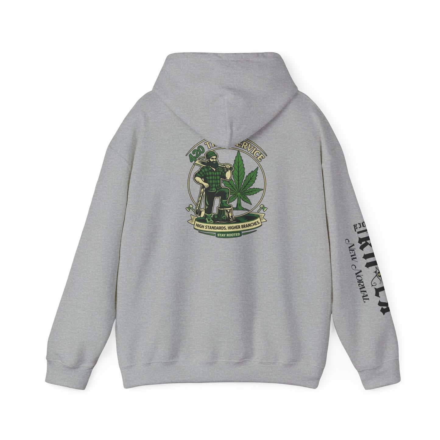 Cannabis Crewneck Hoodie — 420 Stoner Vintage Emblem Pullover