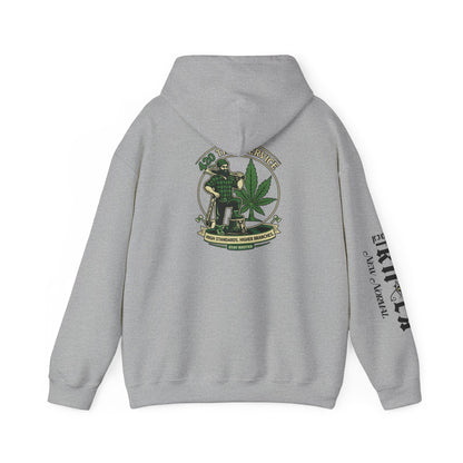 Cannabis Crewneck Hoodie — 420 Stoner Vintage Emblem Pullover