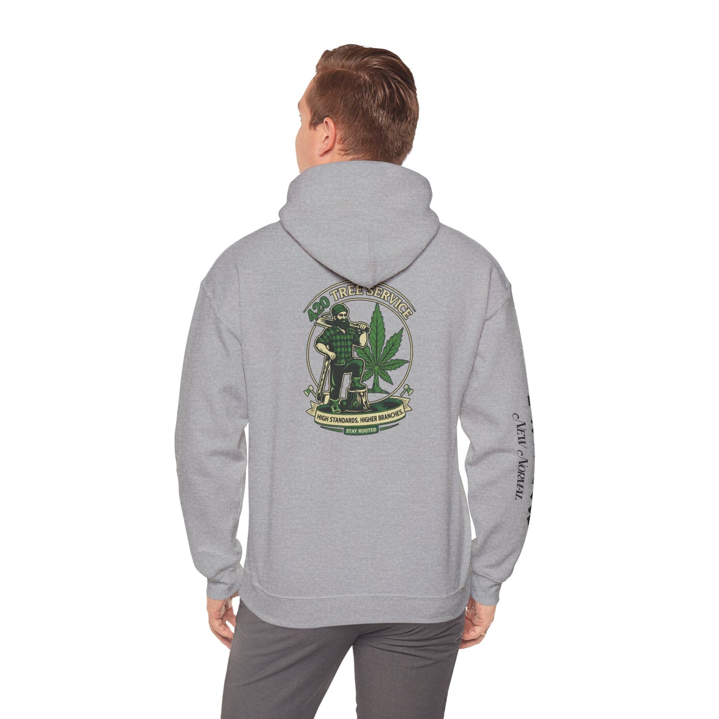 Cannabis Crewneck Hoodie — 420 Stoner Vintage Emblem Pullover