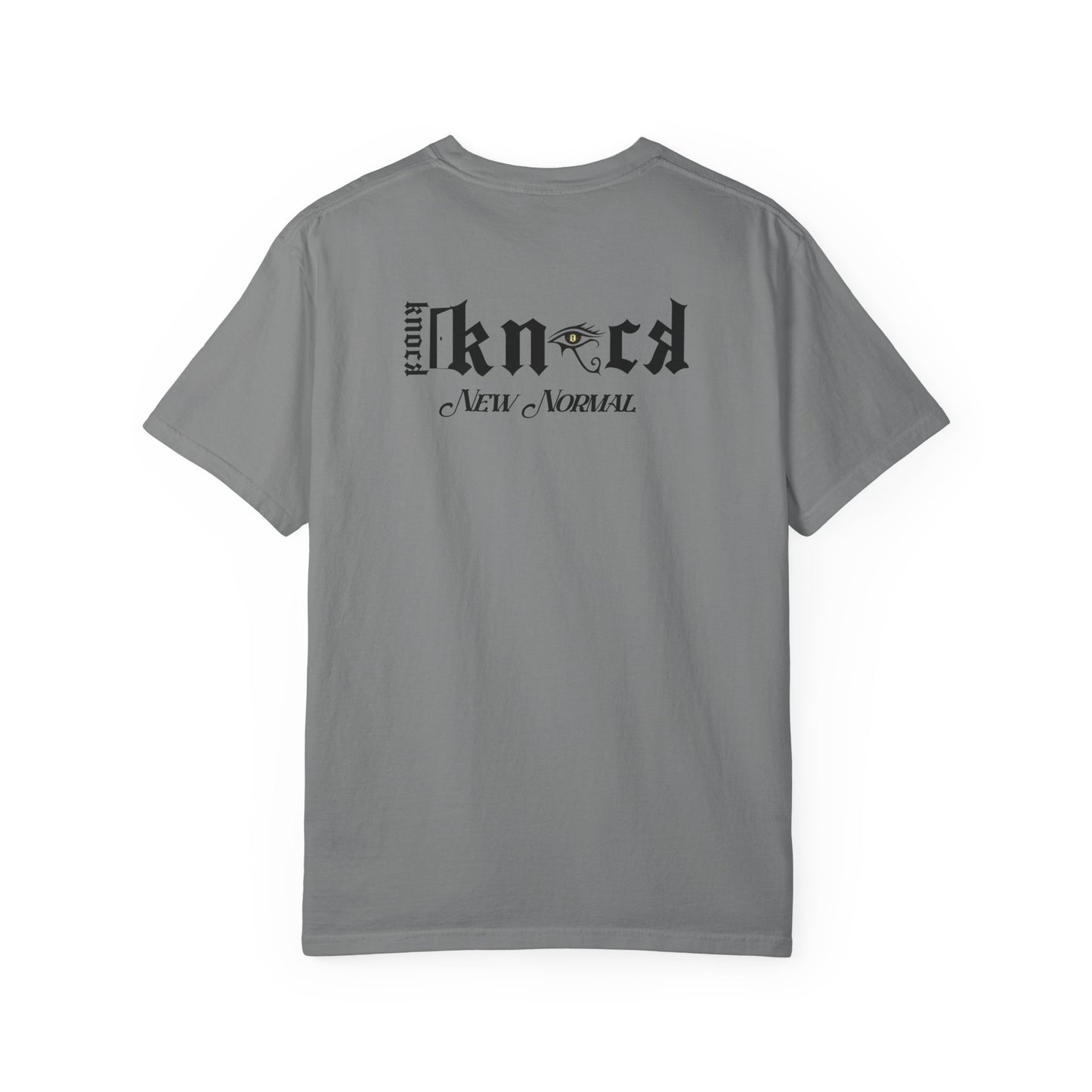 Skull Moon T-Shirt — "Knock Knock New Normal" Graphic Tee
