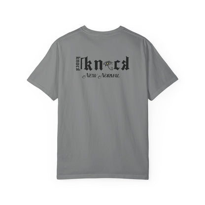 Skull Moon T-Shirt — "Knock Knock New Normal" Graphic Tee