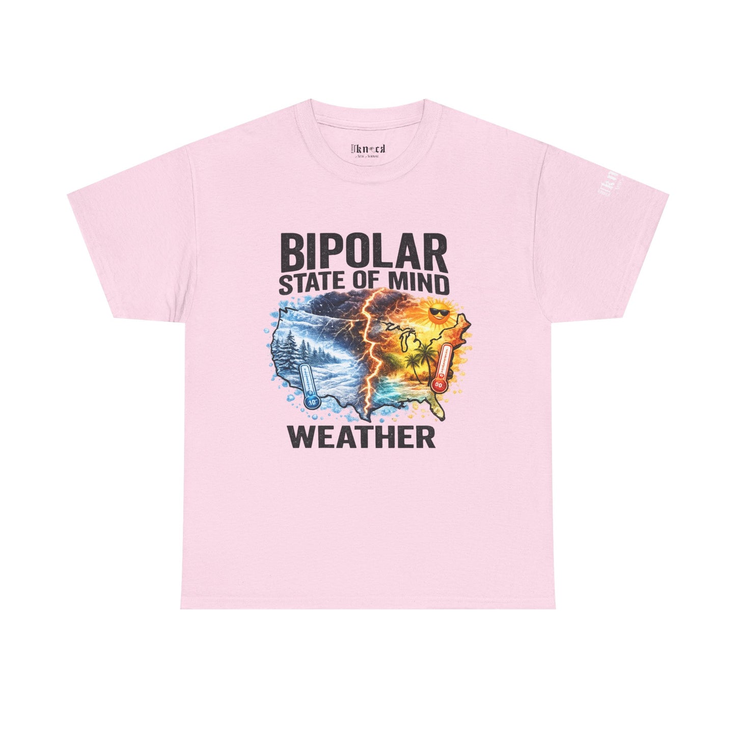 Bipolar Weather T-Shirt — "Bipolar State of Mind" Graphic Tee
