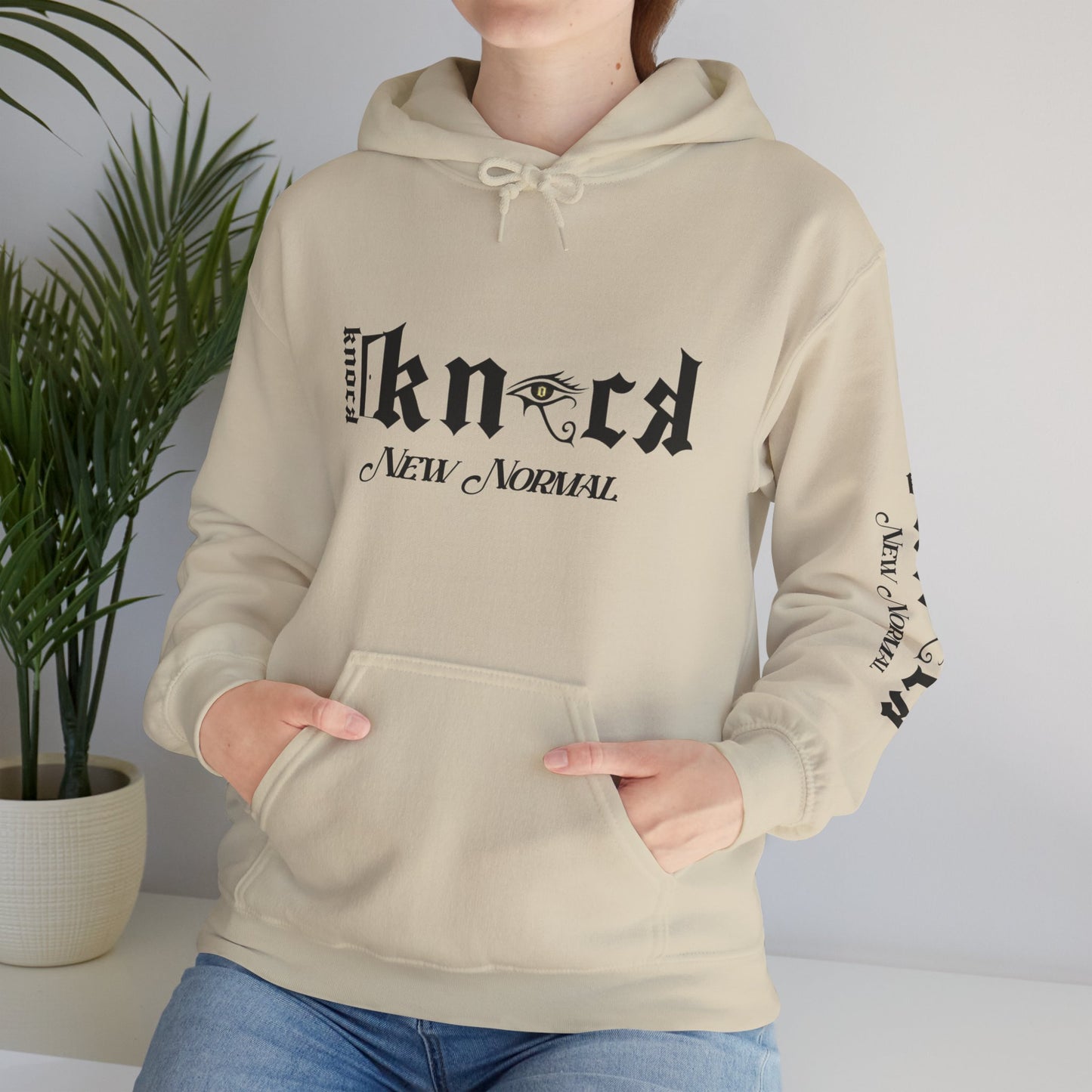 Hoodie - 'Fun Is Free' Color Splash Graphic Hoodie with 'kn?cd' Gothic Logo