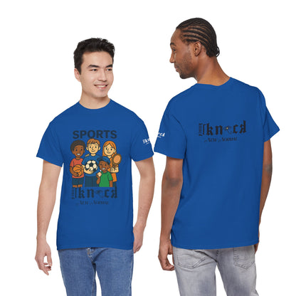 Kids Sports Team T-Shirt — 'SPORTS' Graphic with Diverse Athletes