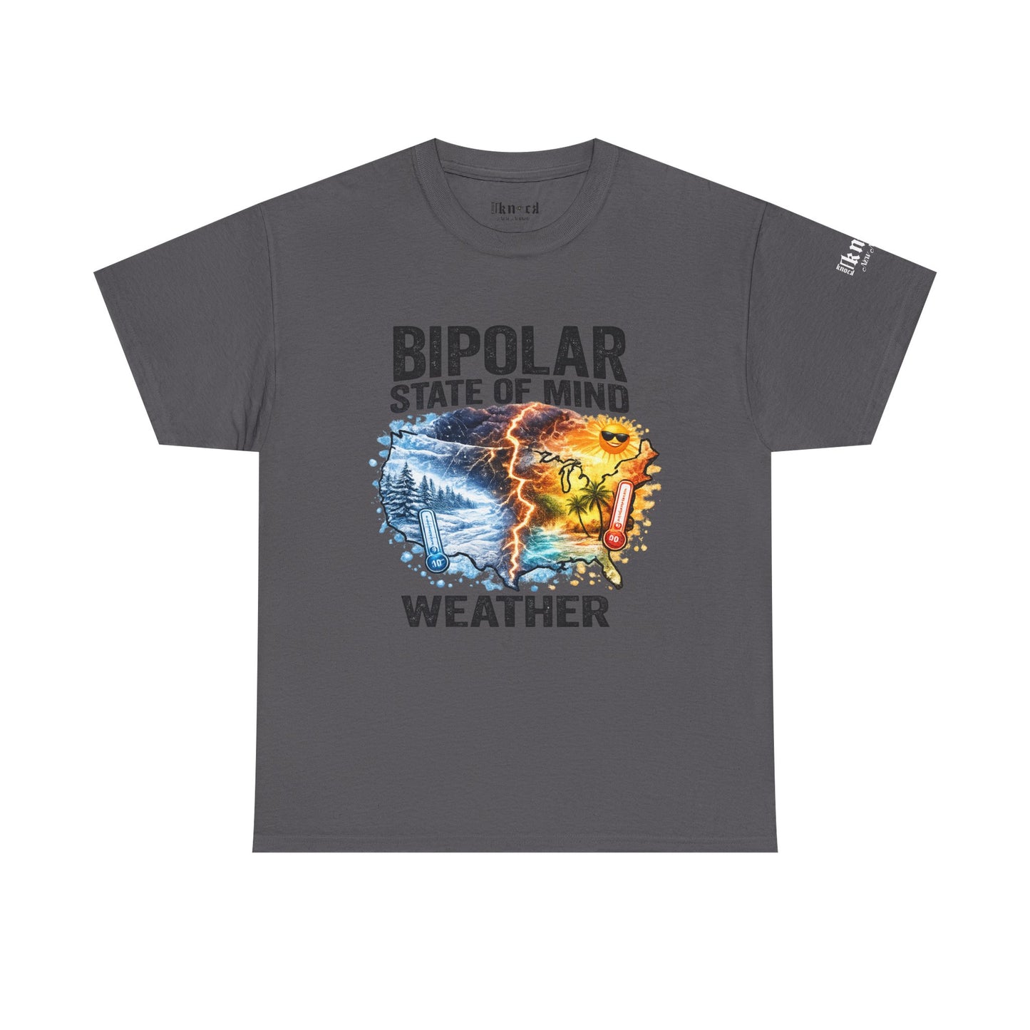 Bipolar Weather T-Shirt — "Bipolar State of Mind" Graphic Tee