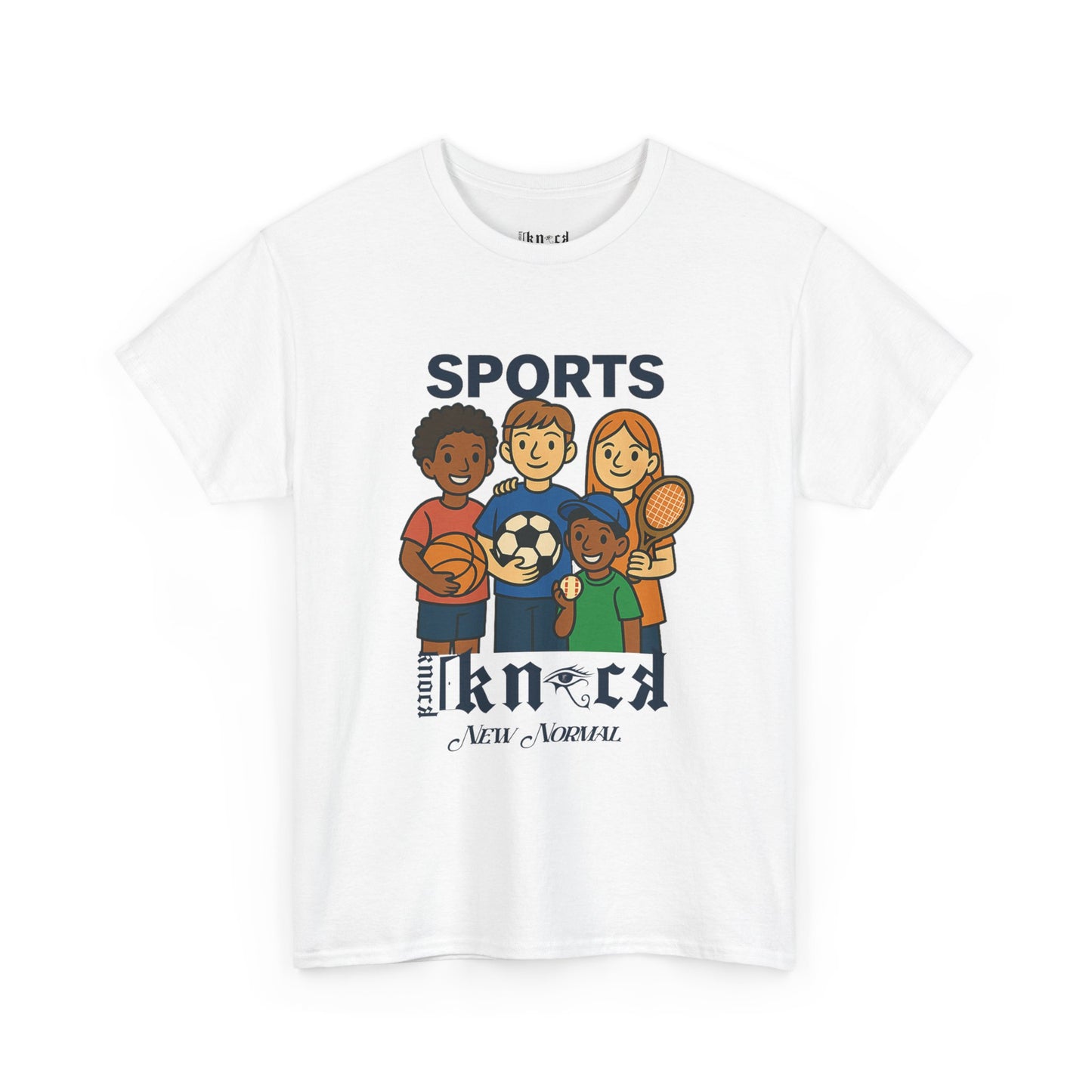 Kids Sports Team T-Shirt — 'SPORTS' Graphic with Diverse Athletes
