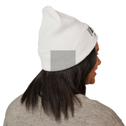 Embroidered 'Kneed New Normal' Cuffed Beanie – Gothic Streetwear Knit Hat