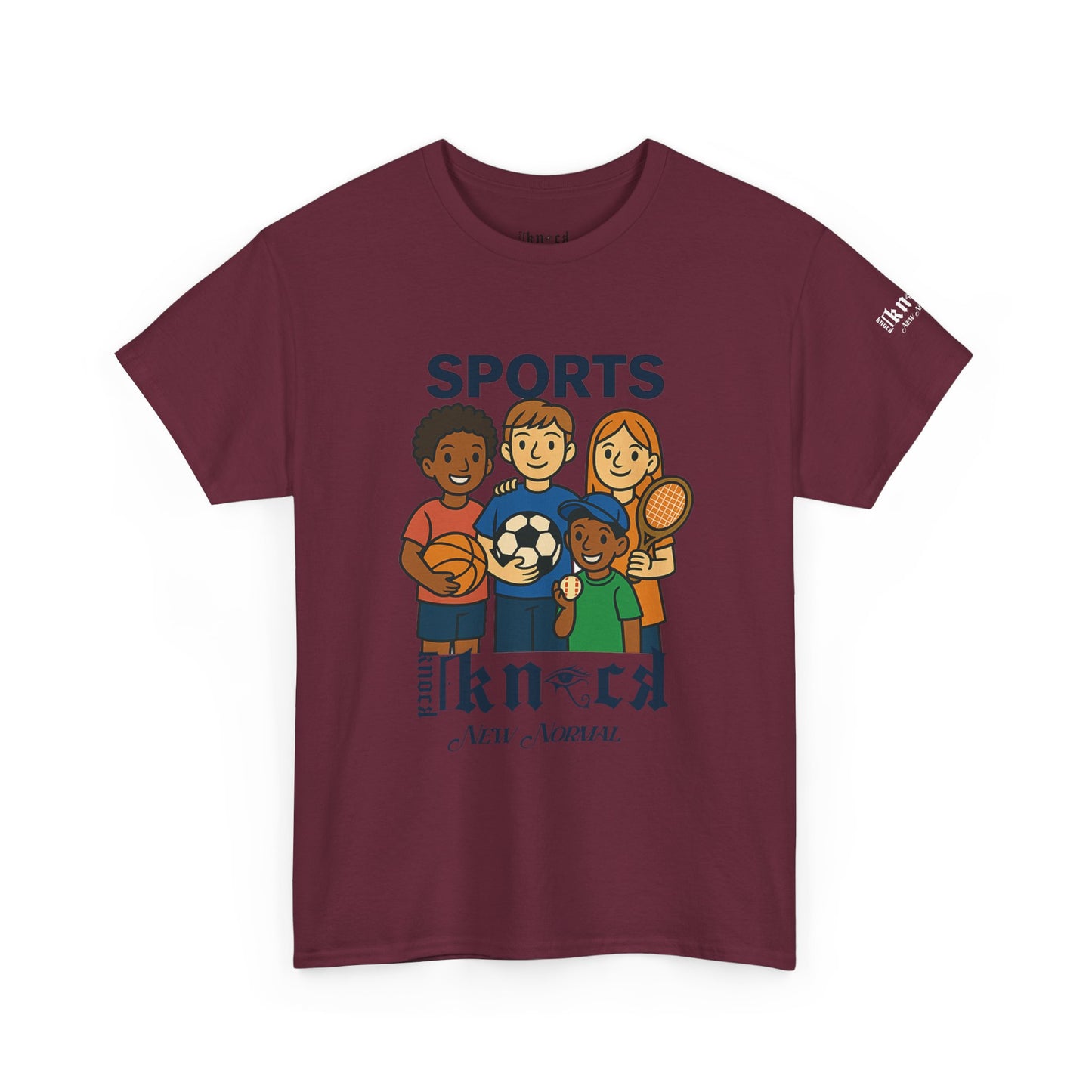Kids Sports Team T-Shirt — 'SPORTS' Graphic with Diverse Athletes