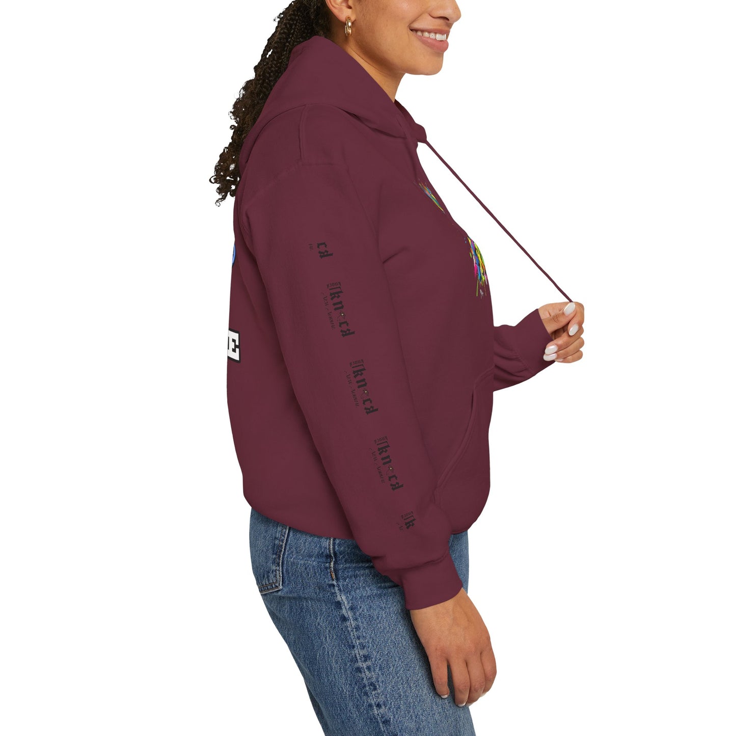Hoodie — "Fun Is Free" Colorful Sports Graphic Pullover