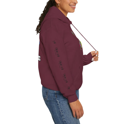 Hoodie — "Fun Is Free" Colorful Sports Graphic Pullover