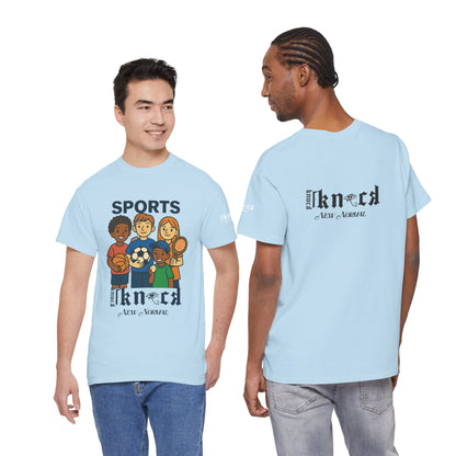 Kids Sports Team T-Shirt — 'SPORTS' Graphic with Diverse Athletes