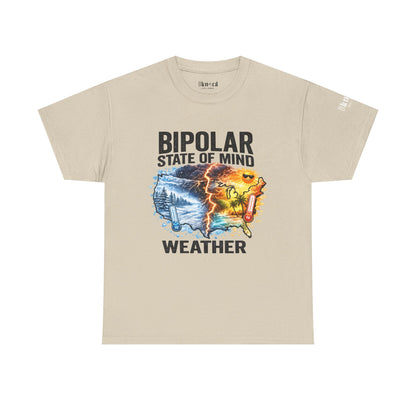 Bipolar Weather T-Shirt — "Bipolar State of Mind" Graphic Tee