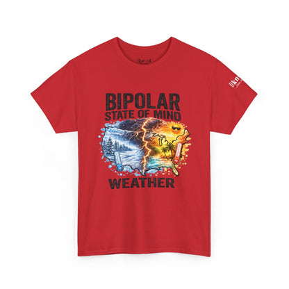 Bipolar Weather T-Shirt — "Bipolar State of Mind" Graphic Tee