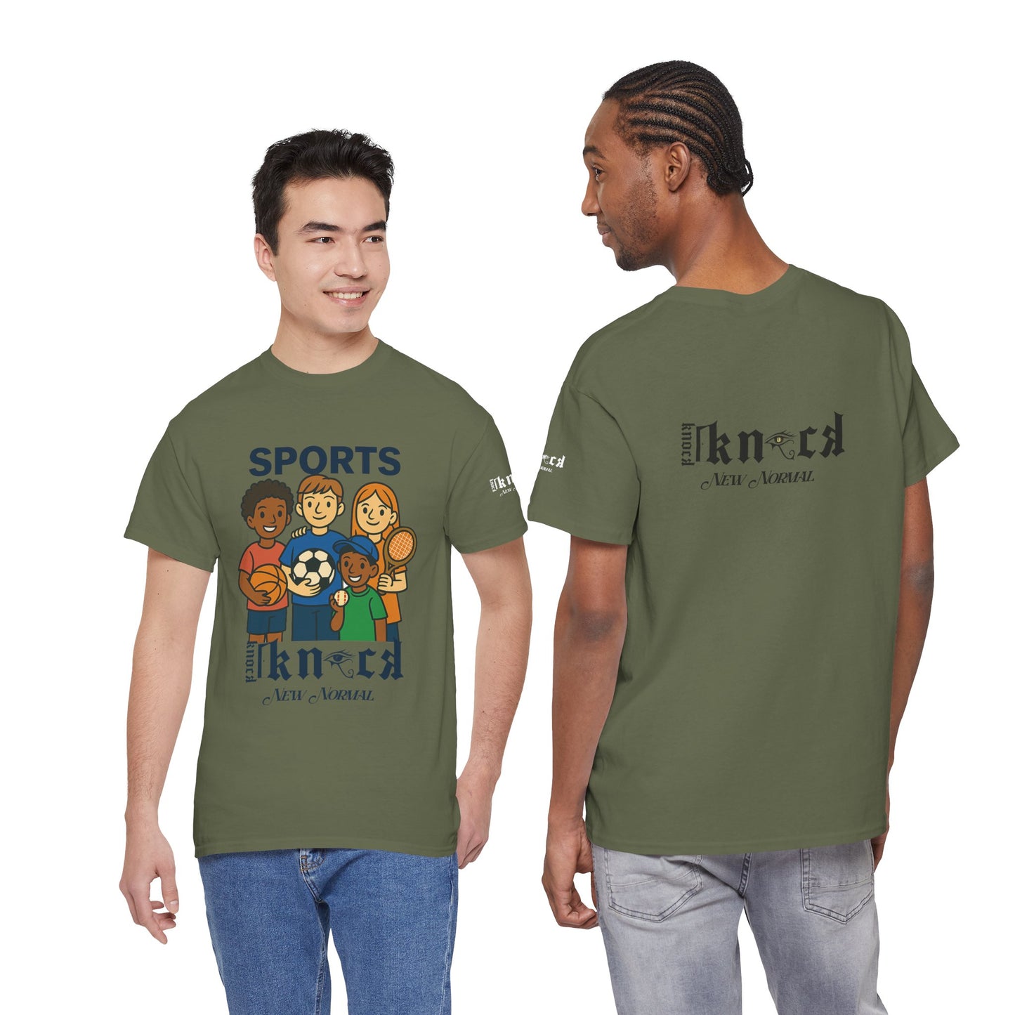 Kids Sports Team T-Shirt — 'SPORTS' Graphic with Diverse Athletes