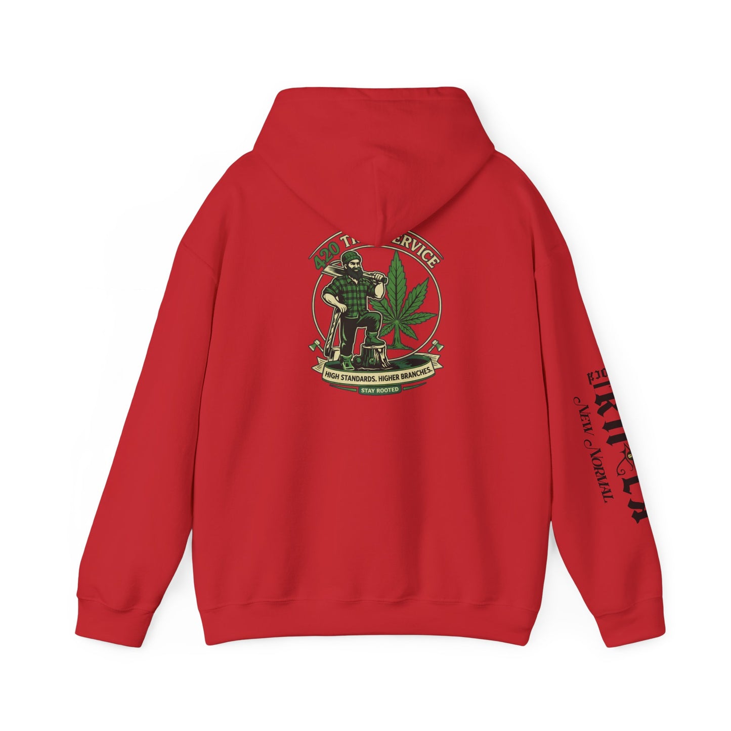 Cannabis Crewneck Hoodie — 420 Stoner Vintage Emblem Pullover