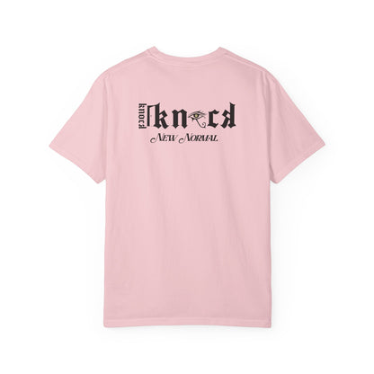 Skull Moon T-Shirt — "Knock Knock New Normal" Graphic Tee